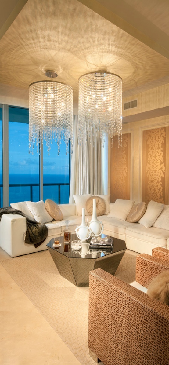 A clean new living-room.
